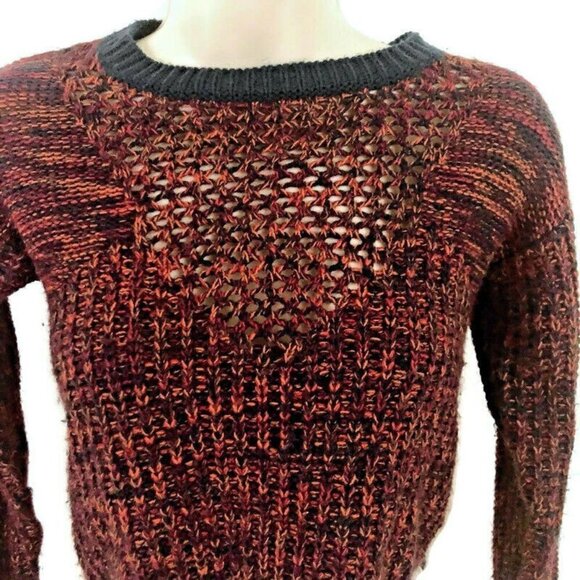 Miss Me Girl's M Medium Pullover Sweater Knitted Multicolor Mixed Patterns - Picture 3 of 8